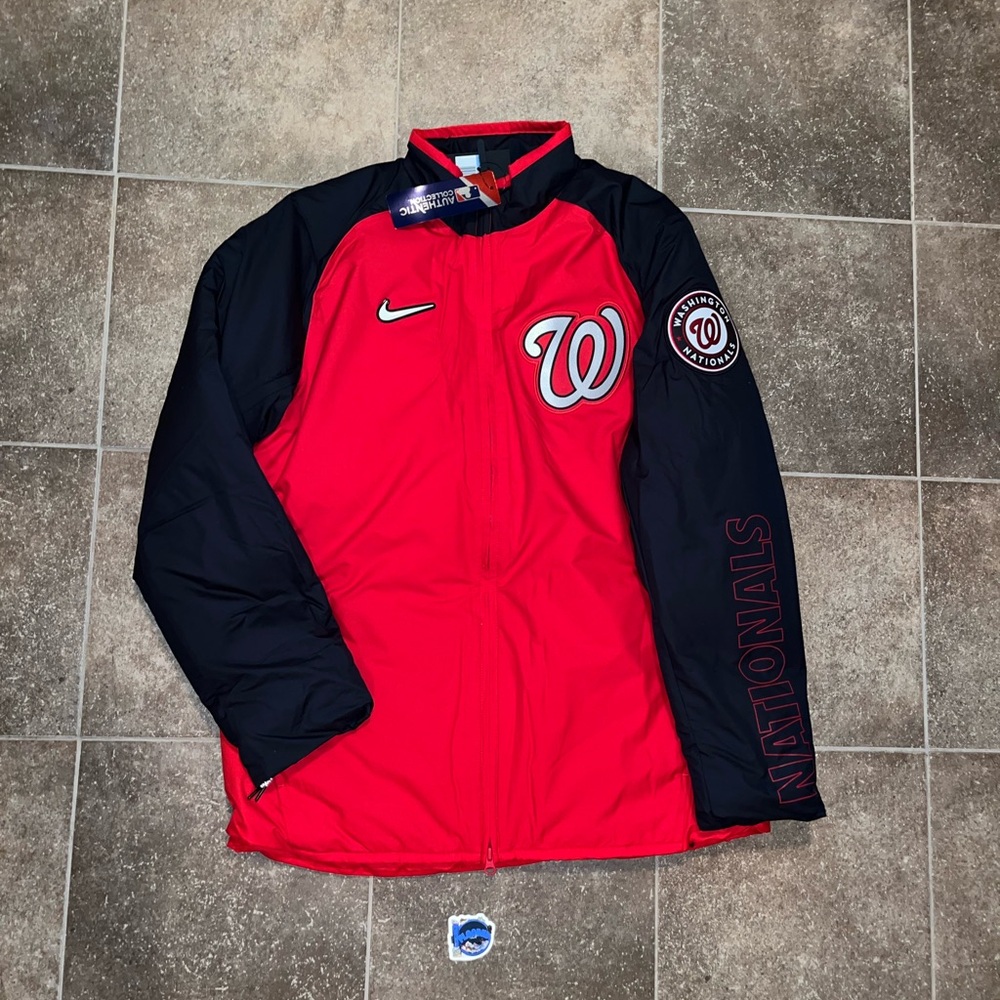 NIKE Dugout MLB Washington nationals full zip jacket